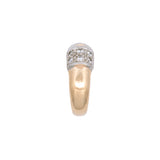 18K Yellow Gold And Platinum Twelve Diamond Ring
