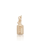 Round Maple Syrup Bottle Charm, 14K Yellow Gold