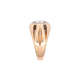 14K Yellow and White Gold Men's Diamond Ring