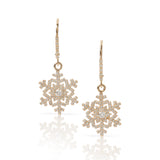 Waterbury Diamond Drop Earrings with Leverbacks, 14K Yellow Gold