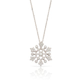 Marshfield Diamond Snowflake Pendant, 18K White Gold
