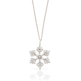 Royalton Diamond Snowflake Pendant, 14K White Gold