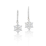 Warren Diamond Snowflake Dangle Earrings, 14K White Gold
