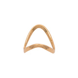 14K Yellow Gold Slalom Ring