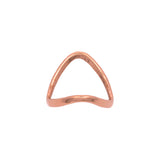 14K Rose Gold Slalom Ring
