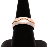 Green Mountain Range Band 14K Yellow And White Gold