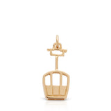 Ski Gondola Charm, 14K Yellow Gold