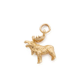 Moose Charm, 14K Yellow Gold