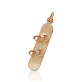 Snowboard Charm, 14K Yellow Gold