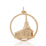 Stowe Church Charm, 14K Yellow Gold