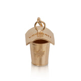 Small Maple Bucket Charm, 14K Yellow Gold