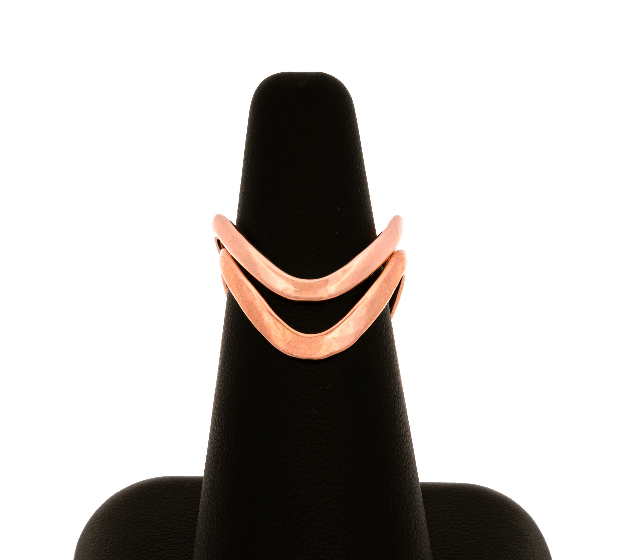 14K Rose Gold Slalom Ring