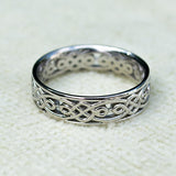 Custom Celtic Emerald Band